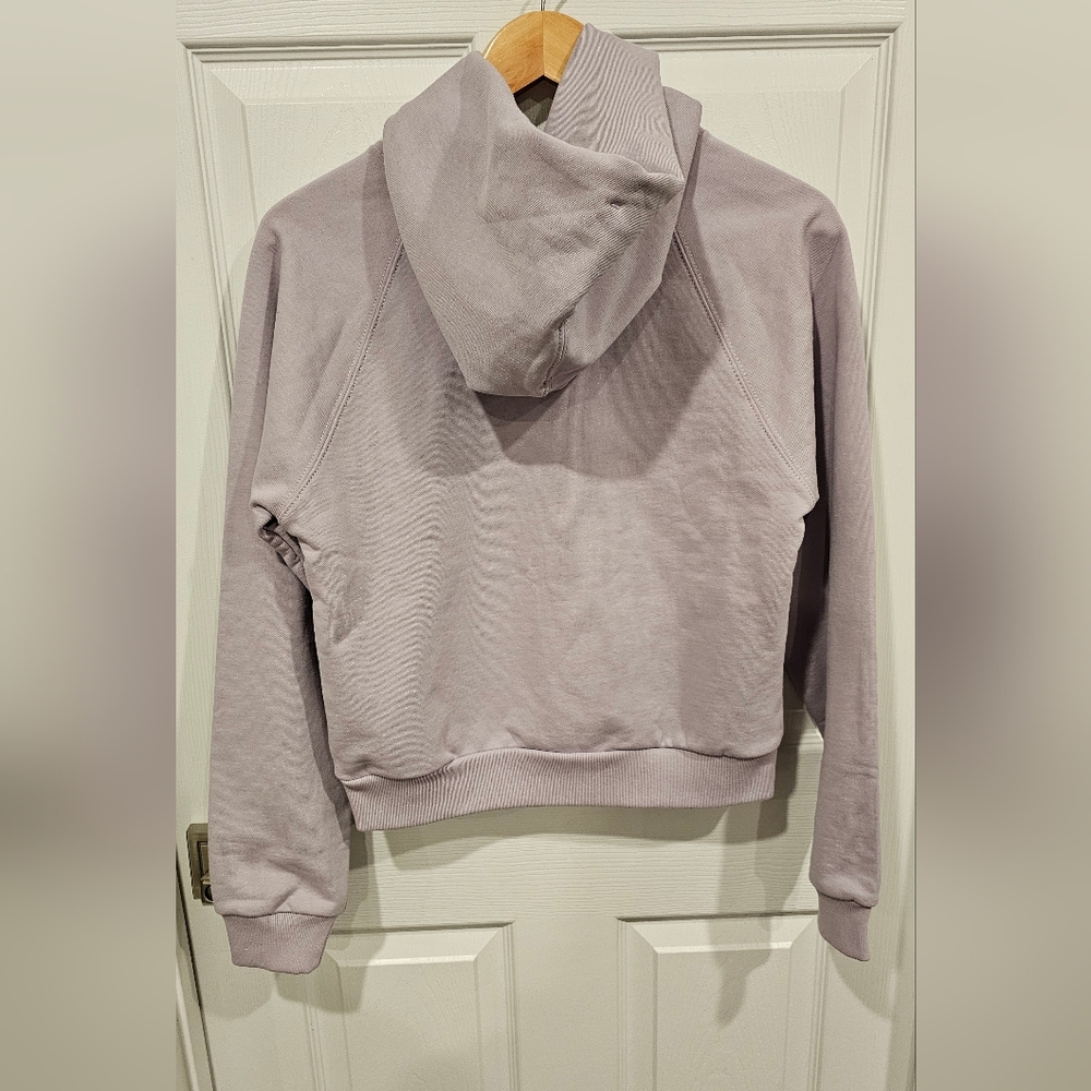 NWT Coach Women's Shrunken Raglan Light Purple Sticker Patch Hoodie Size--XS - Picture 8 of 14